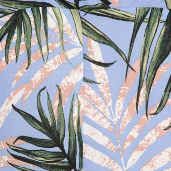 XL Yellow Palm Blouse - Picture 3 of 6